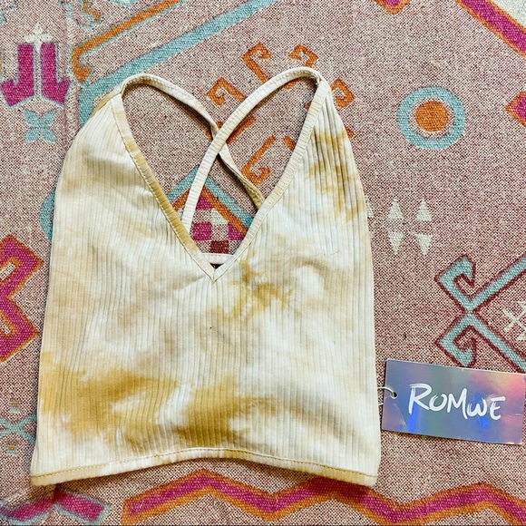 ROMWE Tie Dye Halter top NWT - Picture 1 of 3